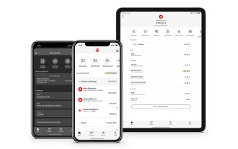 New app Sparkasse on smartphones and tablets