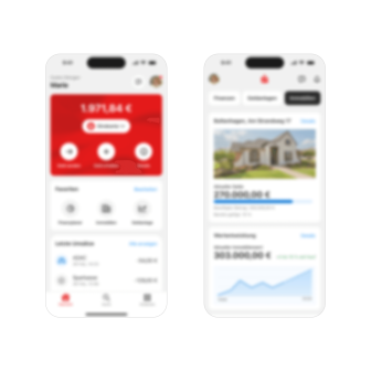 Blurred screens from the app vision